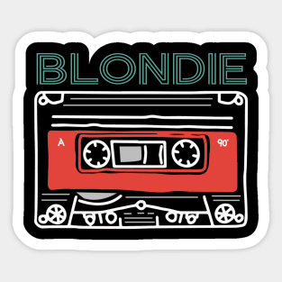 Graphic Blondie Proud Name Flower Birthday 70s 80s 90s Vintage Styles Sticker